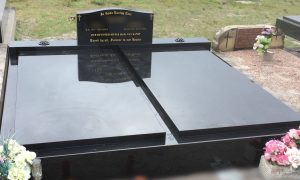 stone monument with custom engravings - newcastle, nsw