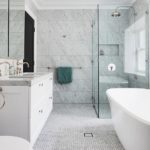 Beautiful White Bathroom — Stoneworks in NSW