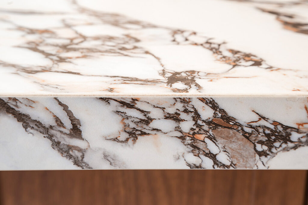A Modern Kitchen Featuring a Marble Countertop and Elegant Stone Benchtops — Vivid Stoneworks in Hornsby, NSW