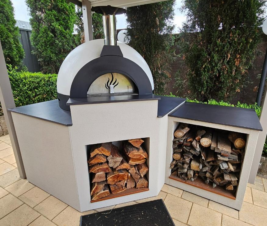 Outdoor Stone Benchtop and Wood Fire Pizza Oven | Vivid Stoneworks in Newcastle