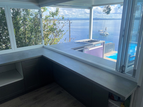 Kitchen With Large Open Windows — Custom Stone Benchtops, Vanities And More In Newcastle