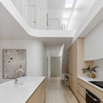 White Benchtop And Wooden Cabinet — Custom Stone Benchtops, Vanities And More In Newcastle